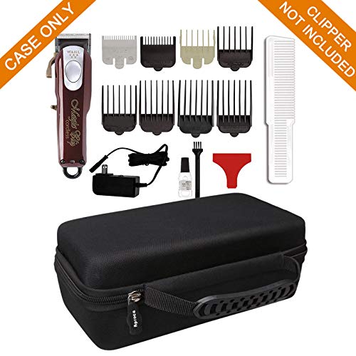 Aproca Hard Travel Storage Case Bag, For Wahl Professional 5-Star #8148 / #8504 / #8545 / #8509 / #8451 Cord/Cordless Magic Clip (Black) #TOP5