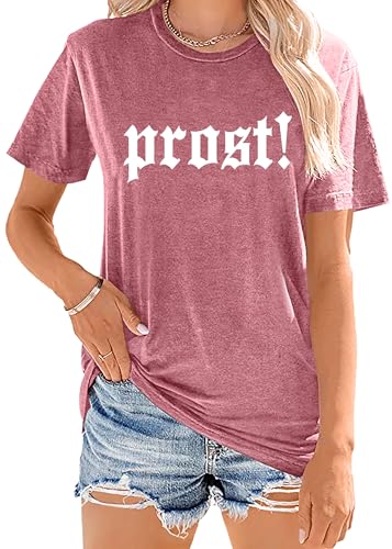 German Oktoberfest Shirt Women: Ich Heart Bier T-Shirt Prost Oktoberfest Party Short Sleeve Tee Shirts2