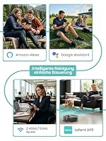 Lefant M210 PRO Omni Saugroboter mit Wischfunktion,20000Pa,20CM Bürstenwalze,Multi-Floor Mapping,Anti-Haarverfangungs,Benutzerdefinierte Reinigung,Aufsaugen von Tierhaaren,WiFi 2.4G/5G, Alexa/App – Ansicht 8
