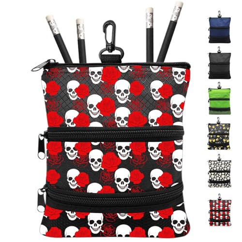 Soporte para bolsa de golf XJBTBA verde con gancho metálico y bolsillo resistente