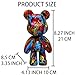 Coniuty Resin Bear Statue Decor for Home, Animal Sculpture Ornament for Indoor Room (Type D)