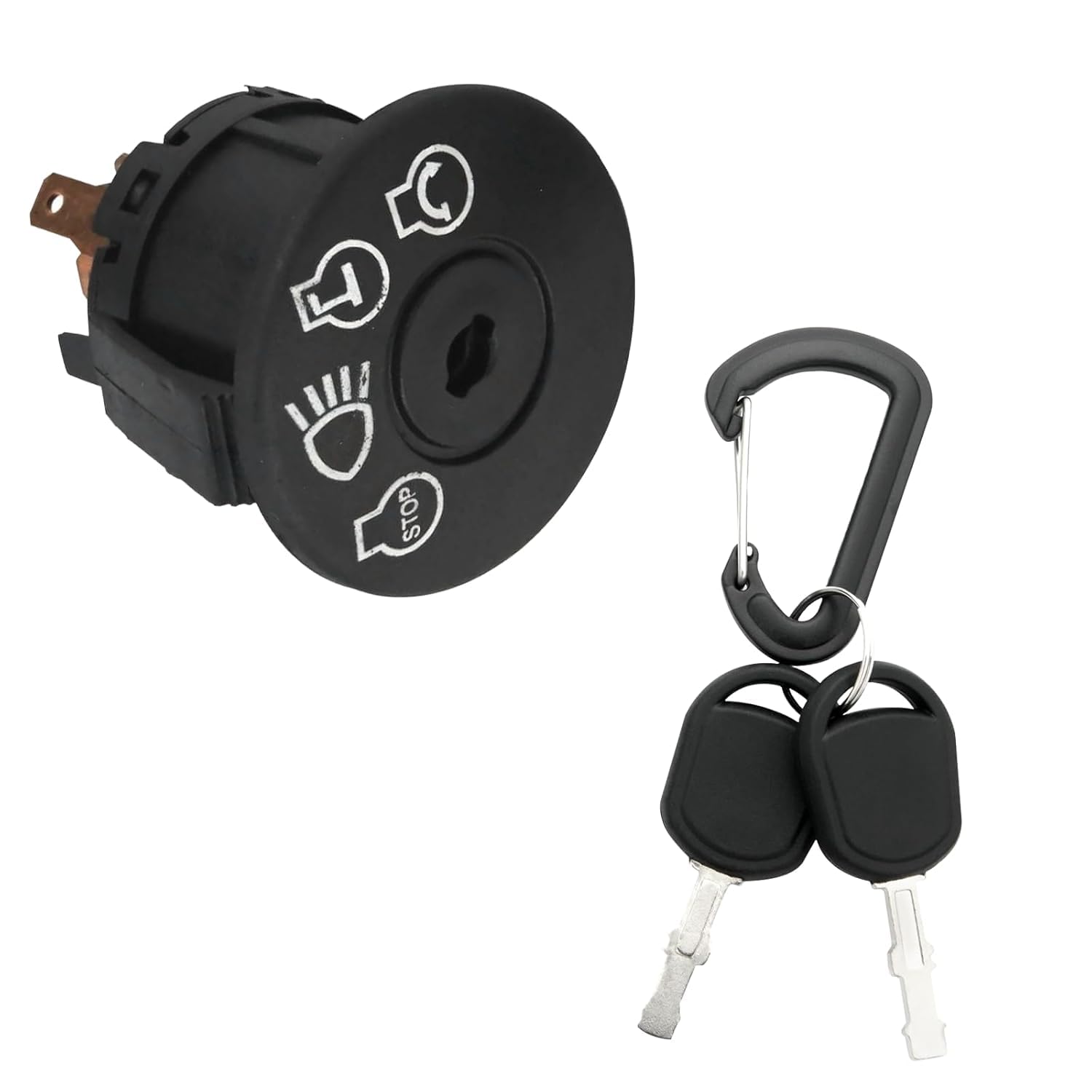 Lawn Mower Tractor Ignition Switch with Key - 5 Terminals 925-04228(A) | Easy to Install, Long Life | Compatible with MTD, Husqvarna, Ariens, Craftsman | Saves Repair Costs (B)