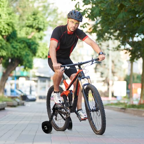 MOSHAY Roll Over Image to Zoom in Bicycle Training Wheels Fits 16 18 20 22 24 inch Variable Bike (black2) - Thumbnail 6