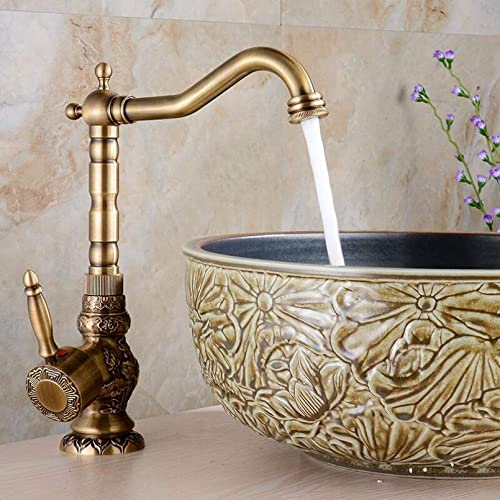 Robinet de salle de bain haut de gamme avec mitigeur sculpté 360