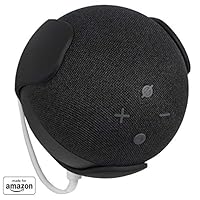 Supporto da parete Made for Amazon per Echo Dot (4&ordf; generazione), Nero
