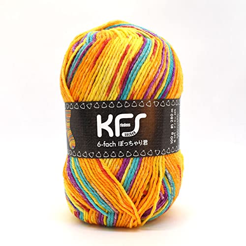 Amazon | Opal毛糸 6本撚り ぽっちゃり君 KFS206 出港 イエロー