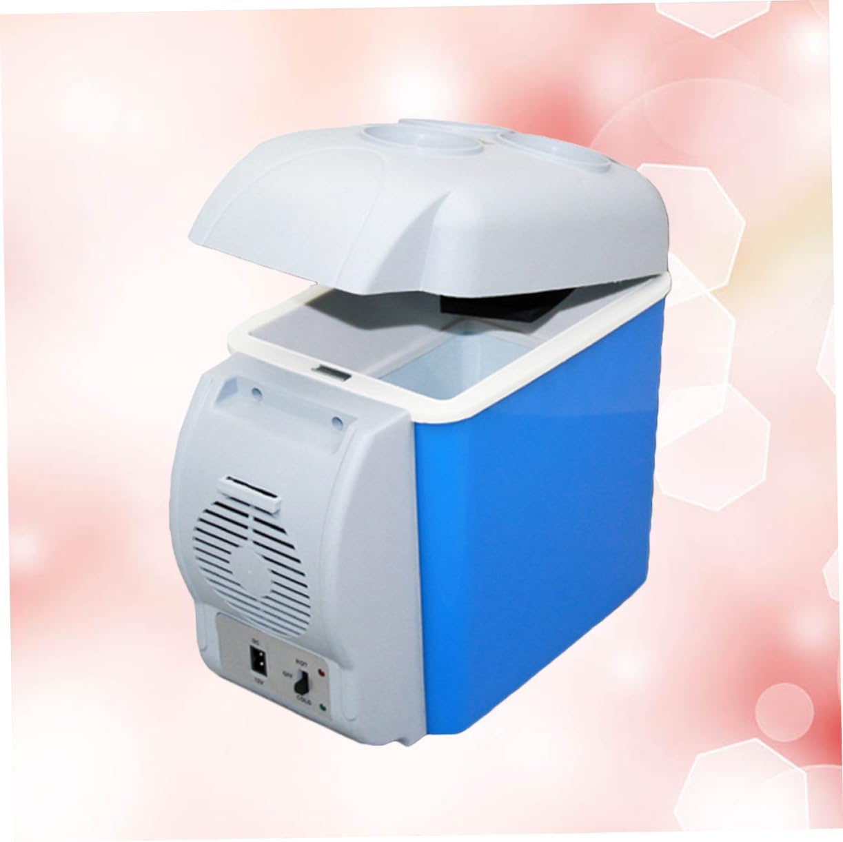 12v Car Refrigerator Cooler Warmer Mini Fridge Temperature for Vehicles Camping Travel Blue Portable Car Freezer for Drinks Food