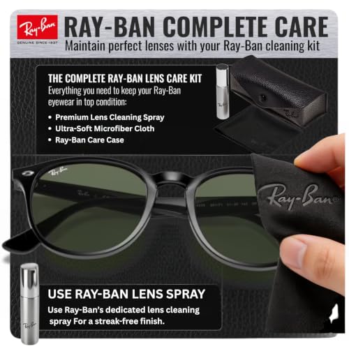 Image of Ray-Ban RB4259 Phantos Shaped Sunglasses for Men & Women with Official RAYBAN Eyewear Kit