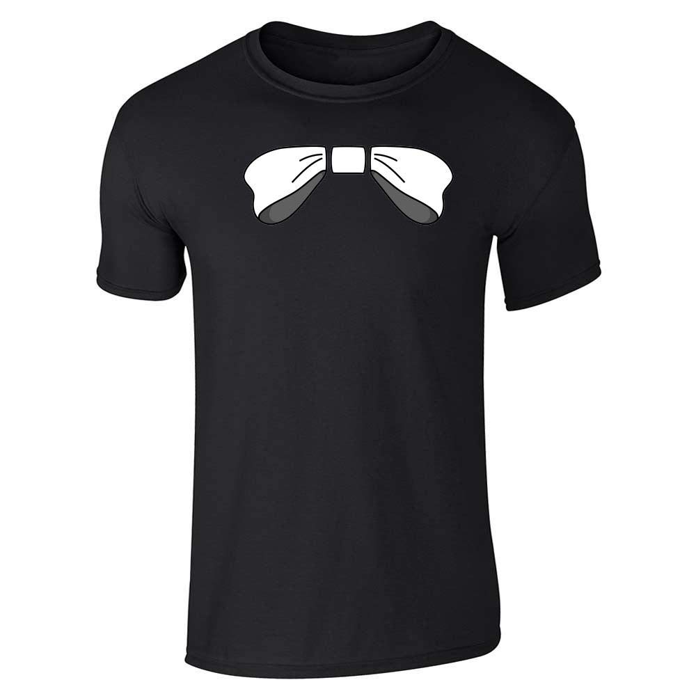 Pop ThreadsWhite Bow Tie Horror Video Game Halloween Cosplay Graphic Tee T-Shirt for Men