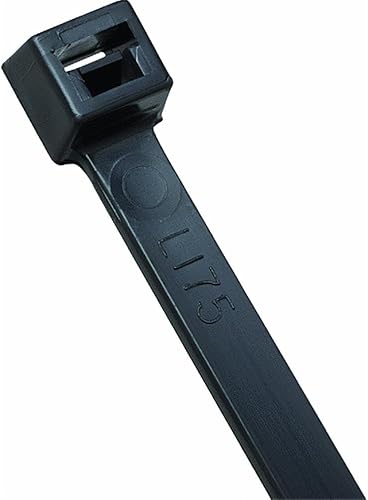 Ty-Rap L-24-175-0-L - Brida para cables, extra resistente, 24 pulgadas de largo por 0.345 pulgadas de ancho, negro, paquete de 50