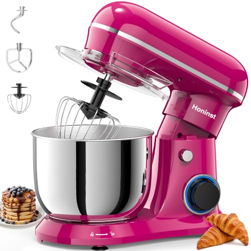 Image of Honinst 4QT Electric Stand Mixer, 10-Speed Tilt-Head Compact Kitchen Mixer