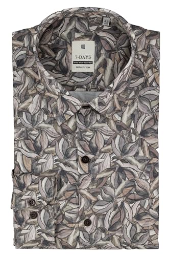 Image of 7-DAYS Men's Premium Formal Printed Shirt - 100% Cotton, Regular Fit, Full Sleeves, with Pocket - Stylish for Special Occasions.
