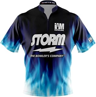 Logo Infusion Dye-Sublimated Bowling Jersey (Sash Collar) - I AM Bowling Fun Design 2016-ST -Storm (X-Large)