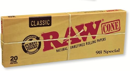 Miniatura 2 de RAW Conos preenrollados naturales clásicos sin refinar por paquete, marrón, sin perfume, 20 unidades