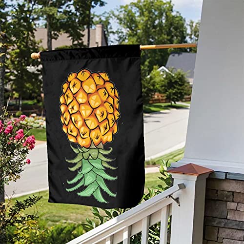 John Ahmed Upside Down Pineapple Symbol Garden Flag Durable And Uv Fade Resistant Garden Banner Double Side For Indoor/Outdoor Decoration Holiday Yard Sign/ Farmhouse/ Home/ Seasonal Decor 12X18 In #TOP2