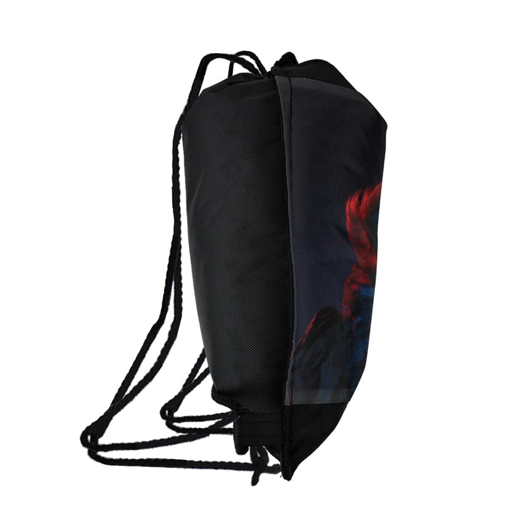 LOGOVISION It: Chapter 2 Blue Pennywise Drawstring Backpack Sports Bag Sackpack 17