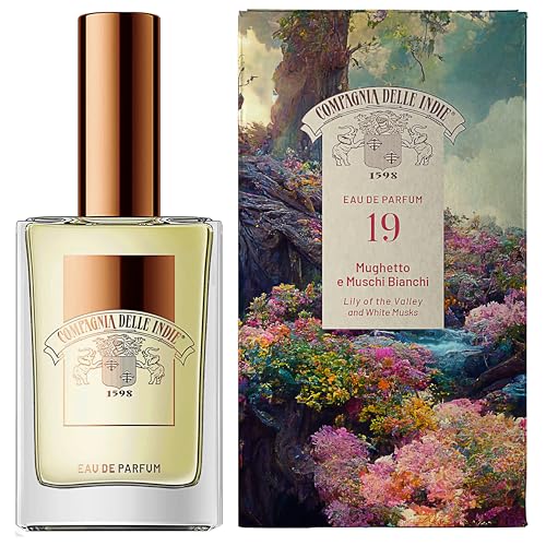 Compagnia delle Indie Eau de Parfum 19 | 75 ml | Lirio del valle y almizcle blanco | Floral y cálido | Intenso y duradero (lirio del valle y almizcle blanco)
