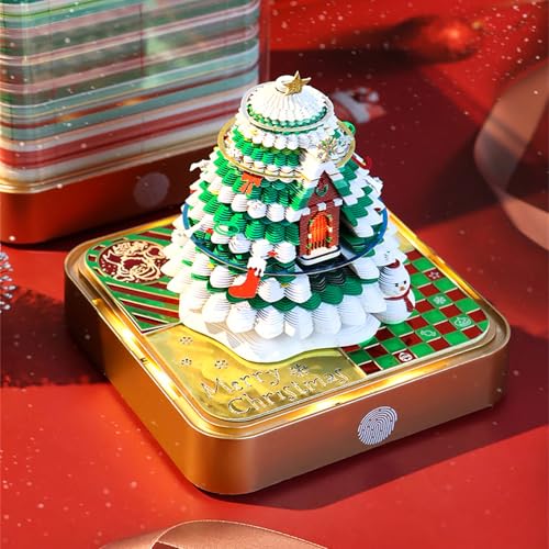 Calendrier 2026 détachable 3D avec éclairage LED et découpes papier - 5
