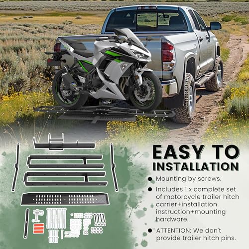 ECOTRIC Hitch Mount Motorcycle Carrier