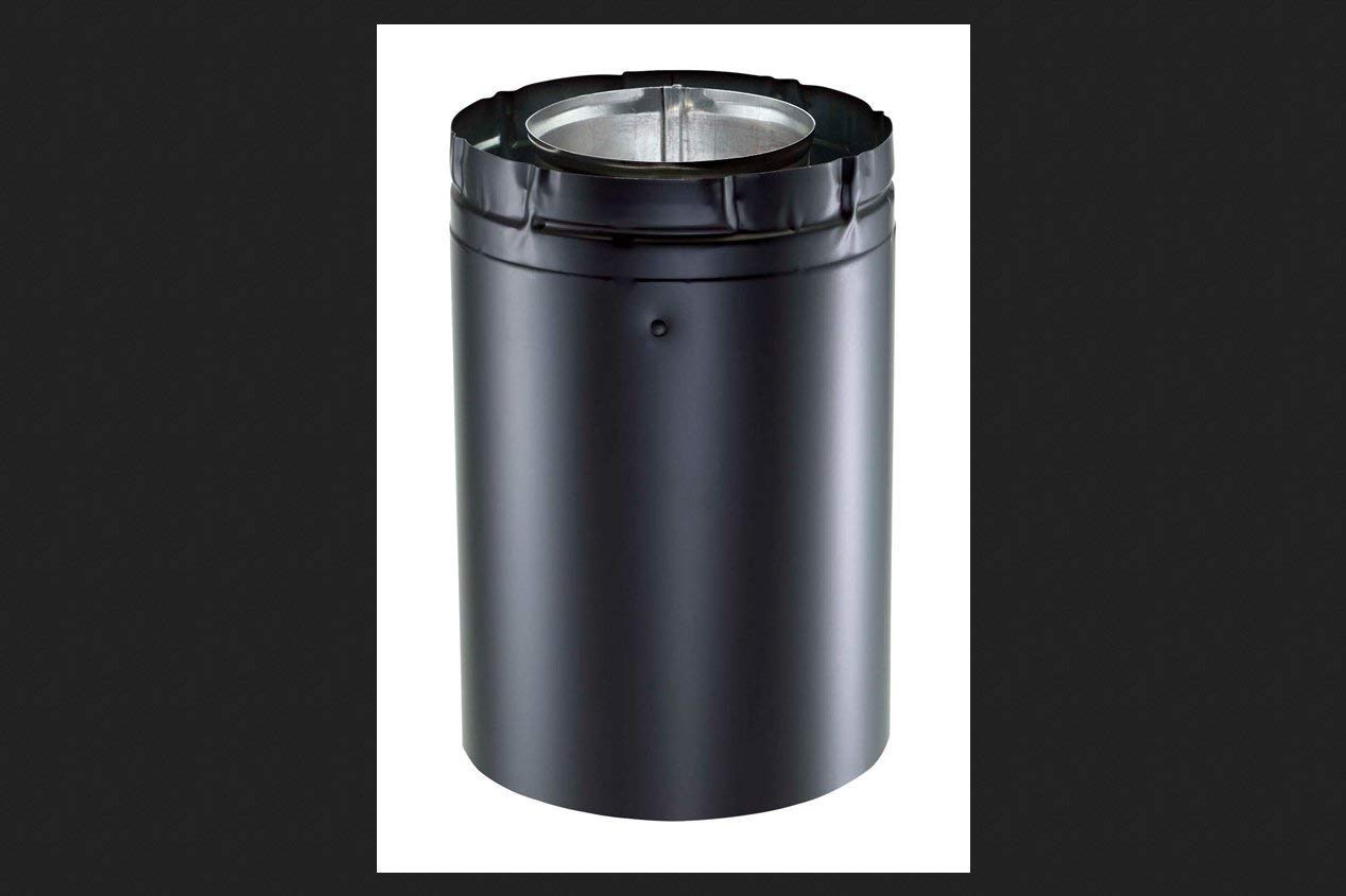 Direct Vent Pipe, Length: 24", Black