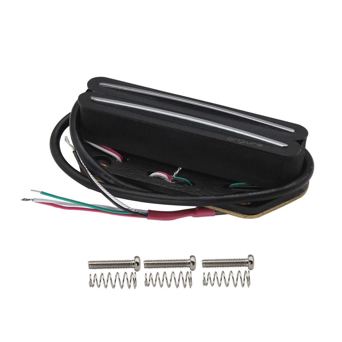 OriPure Pastillas Alnico 5 Hot Rail Humbucker Pastilla de puente TL 12-13K Compatible con TL TE Parte de guitarra