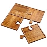 Zunetsutock Juego de tablas de embutidos: bandeja de madera para servir, tabla de quesos de cocina duradera, accesorio de entretenimiento para | Conjunto elegante para familia, anfitriona, cocina, fi