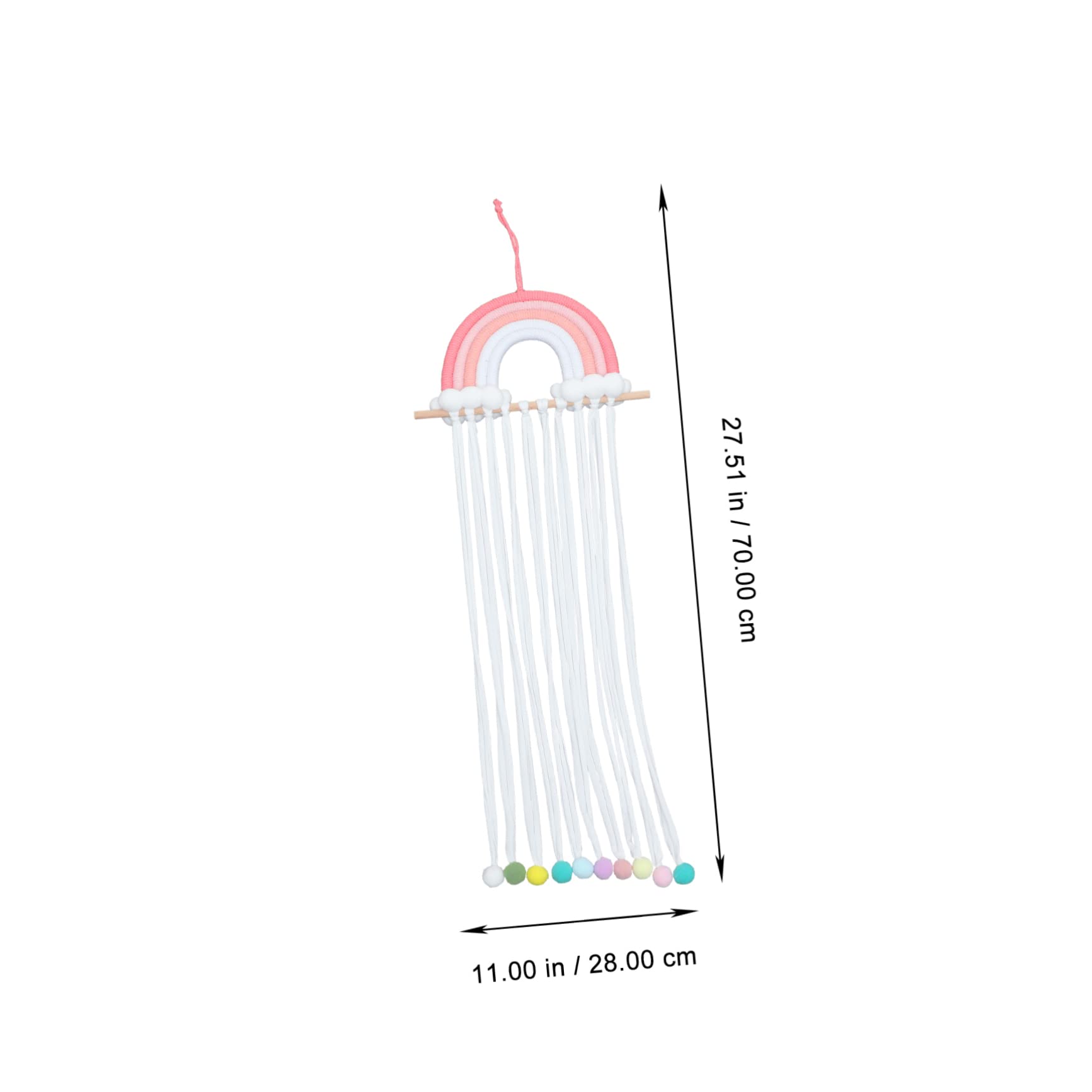 Hohopeti Rainbow Hair Bow Organizer for Wall Hanging Storage for Hair Bows Versatile Design for Nursery and Home Easy Access to Hair Accessories present