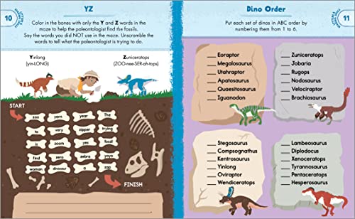 First Grade Activity Book: Dinosaurs: 75 Games to Practice Reading, Math, Science & Social Studies Skills 4 517aKNu+gaL
