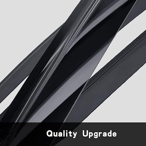 Miniatura 6 de BOOGADEE 2 deflectores de viento originales, juego de protectores de lluvia en canal, bonitas viseras laterales compatibles con Ford Ranger 92083