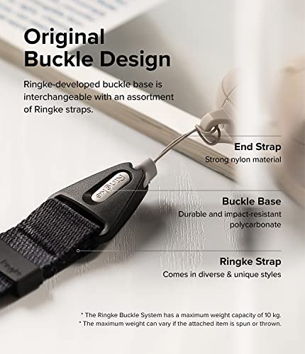 Image of Ringke Hand Strap [Anti Theft & Drop] Multipurpose Adjustable Wrist Lanyard with Easy Release Buckle for iPhone /Galaxy /Pixel Phone Cases, Cameras, etc