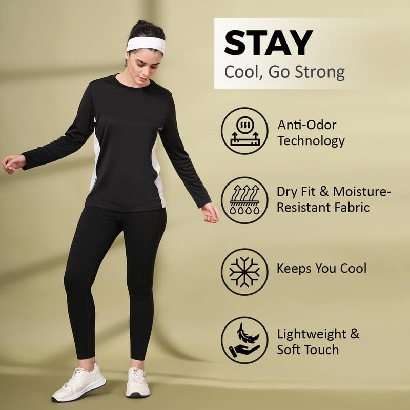Image of CHKOKKO Tshirt for Woman Regular Fit Gym Workout Lightweight T Shirt for Women Breathable Round Crew Neck T Shirts for Sports Like Training, Running