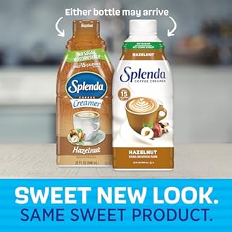 SPLENDA Sugar Free Hazelnut Coffee Creamer, 32 Fl Oz (Pack of 6)