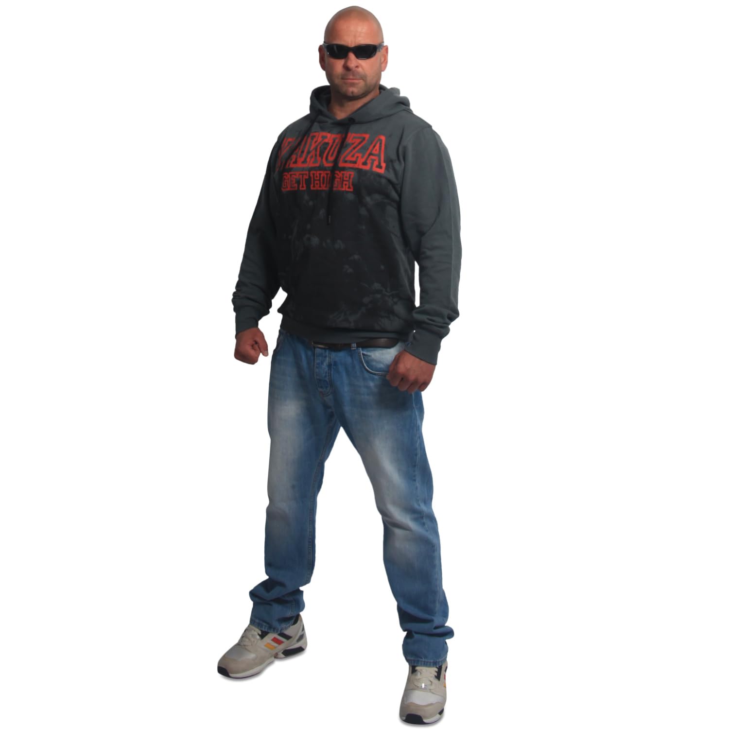 Yakuza Herren Get High Hoodie Kapuzenpullover