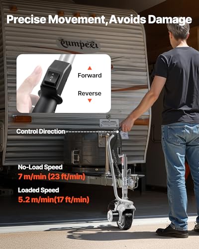 VEVOR 5500 lbs Electric Jockey Wheel