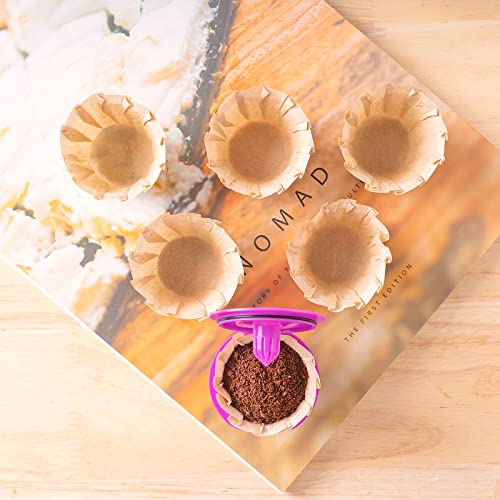 Disposable Paper Filters And Refilable K Cups Set, Come With Coffee Filters And Reusable K Cups Compatible For Keurig 1.0 And 2.0 Brewers,Reusable K Cups Refillable Pods Coffee Filters (Purple) #TOP1
