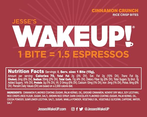 Image of WAKE UP! Caffeinated Protein Bites, Variety Pack, 6 Flavors (48 Bites)