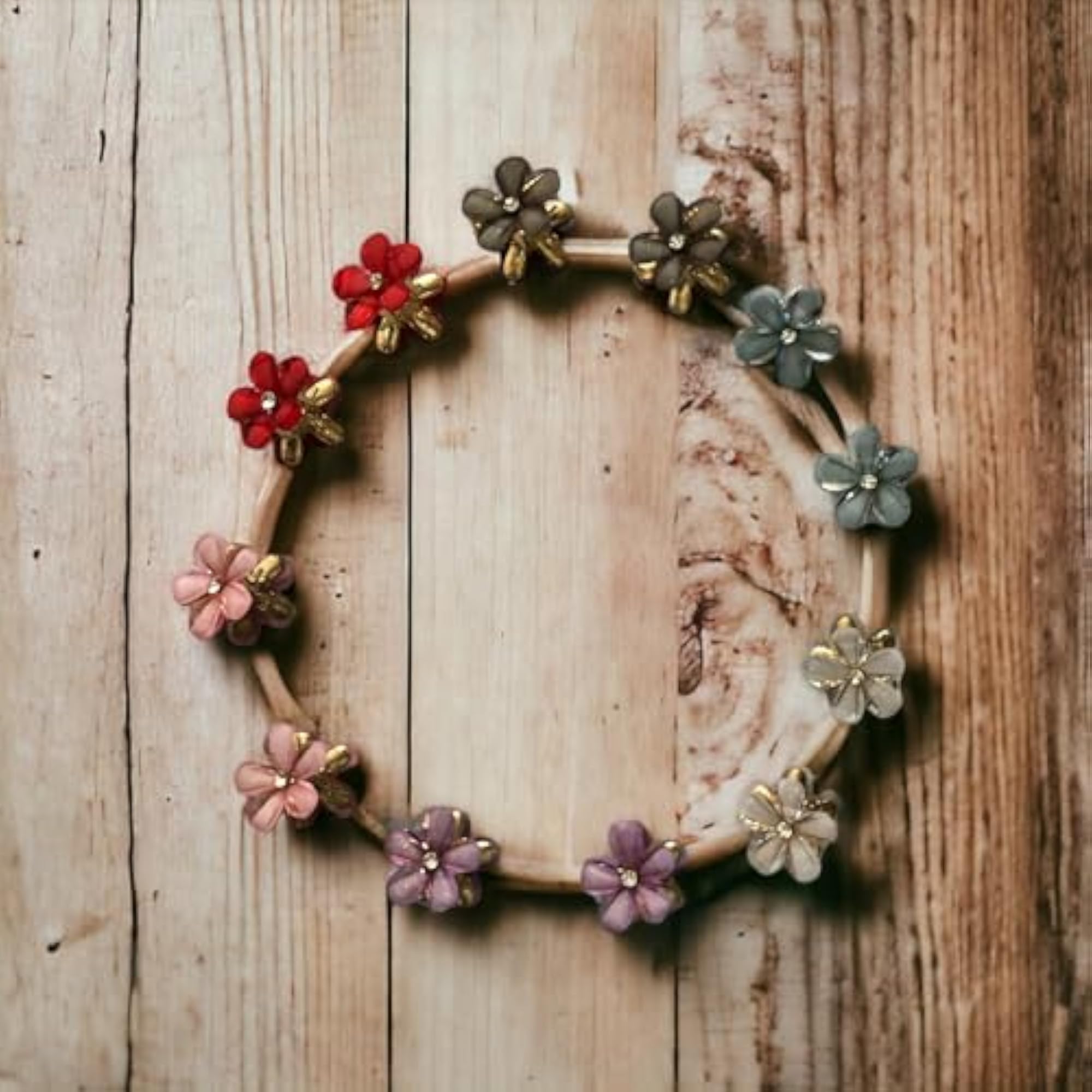 12 Pcs Tiny Flower Hair Claw Clips for Women, Multicolor