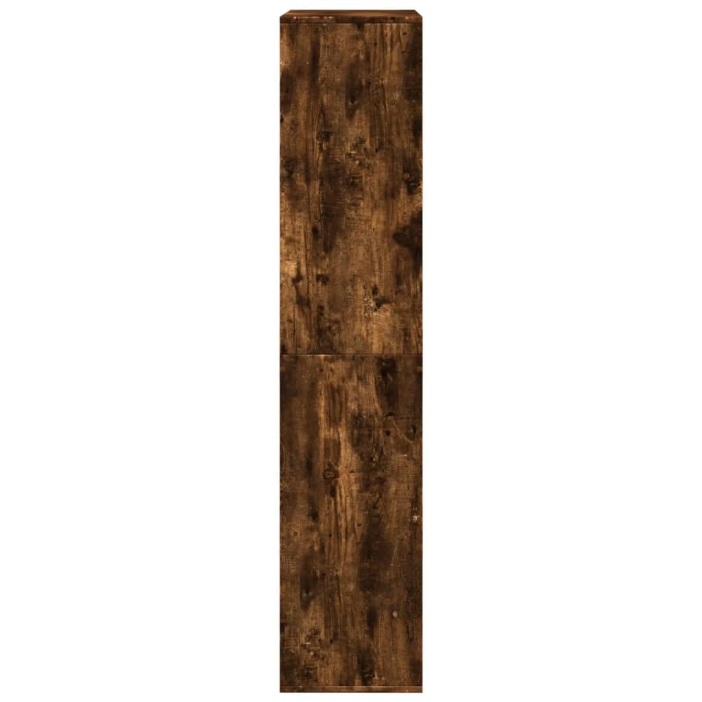 Divisorio per ambienti affumicati, 100 x 33 x 155,5 cm, materiale in legno, scaffale con 7 scomparti per libri, documenti, articoli decorativi, mobile versatile per soggiorno, ufficio, camera
