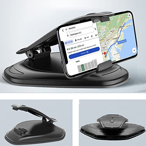 SZZXS Support de téléphone Portable pour Voiture, Tableau de Bord, Support de téléphone Portable pour Voiture Universel pour iPhone Samsung Galaxy Huawei OnePlus Xiaomi LG Smartphone