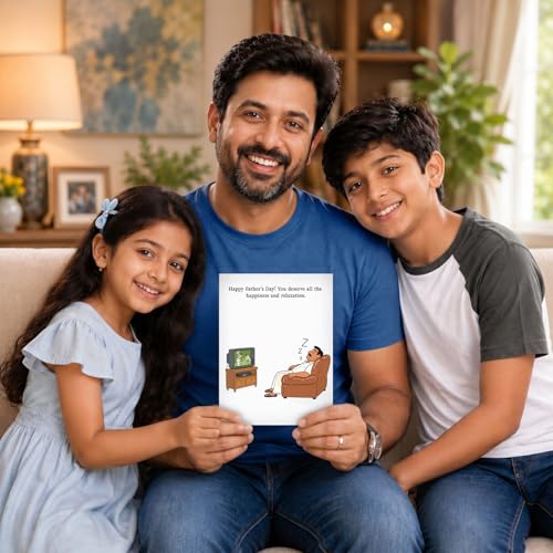 Image of Party Propz Fathers Day Greeting Card - 1 Pc Love You Papa Card with Envelope for Dad, Fathers Day Gift, Best Papa Gifts (Cardstock)