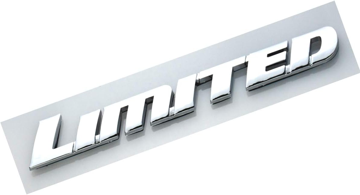2 NEW (PAIR) 2007-2013 LIMITED PILLAR ROOF SIDE EMBLEMS COMPATIBLE WITH TUNDRA (Chrome)
