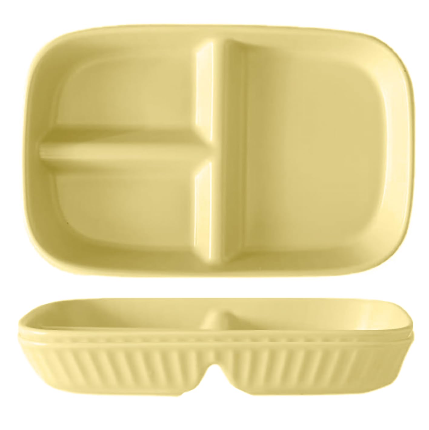 Oicia Wheat Straw Divided Plates - 3 Compartment Set -17 Oicia Wheat Straw Divided Plates - 3 Compartment Set -17