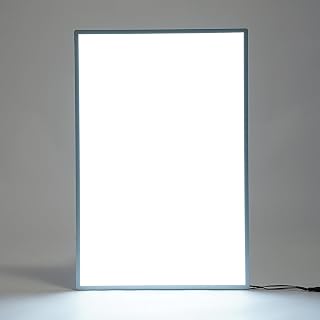 LED Plakatrahmen 40x60cm Alu Wechselrahmen LED Leuchtrahmen Menü Leuchtkasten Beleuchteter Plakatrahmen hinterleuchtete Menütafel Posterrahmen für Kinos, Restaurants, Messen, Bars, Cafés，Silber