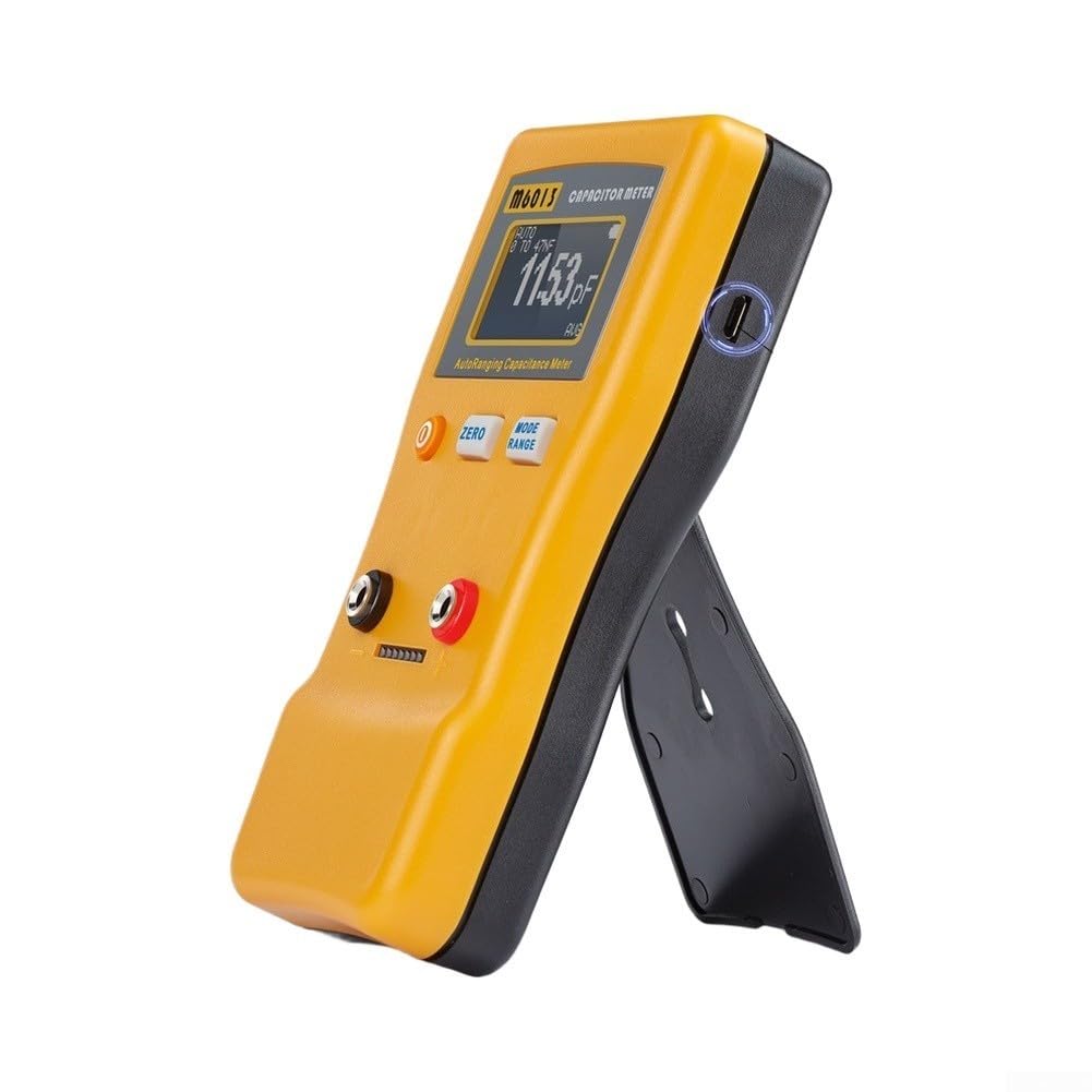 M6013 Digitaler Kapazitätsmesser, Auto-Range, 5-stellig, USB-betriebenes Testgerät, ABS, Messung für Heimwerker-Schaltungsprüfung
