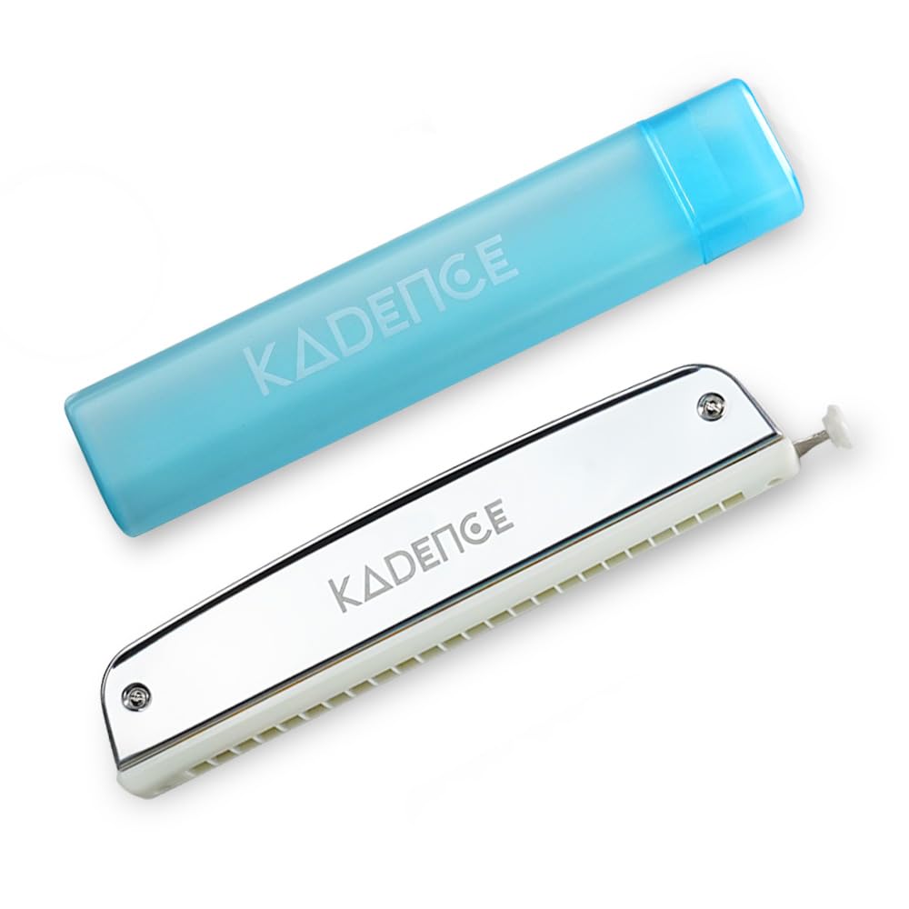 Kadence SC24 24-Hole Chromatic Harmonica | C Major | Brass Reed Plates | Stainless Steel Coverplates | ABS Comb | Includes Fiber Case | Chrome-picture-13