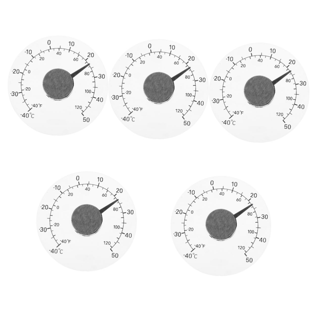 SUPVOX 5 Pz termometro termometri da esterno misuratore temperatura termostato nido monitoraggio della temperatura misuratore di temperatura Indicatore di temperatura Acrilico