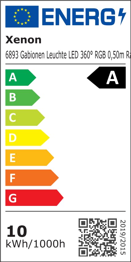 LED Beleuchtung Für Gabionen – 50 Cm RGB Mit Fernbedienung, Wasserdicht, 230V Anschluss, Für Steinzäune