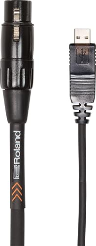 ROLAND Cable de interconexión RCC-10-US14, 14" - USB, PVC negro, longitud 10 pies9.8 ft