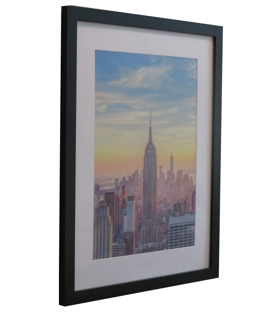 Buy Frame Amo 16x20 Black Picture Frame with 11.5x15.5 White Mat