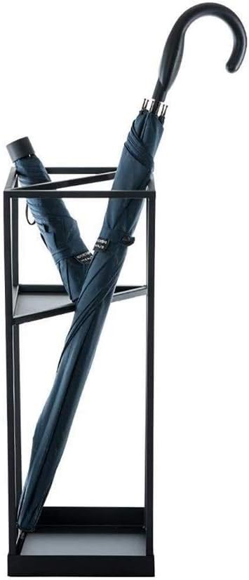 Home Multifunctional Simple Iron Art Independent Rack Holder Storage for Umbrellas and Walking Canes，Black